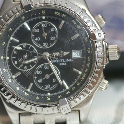 breitling 1884 metal watch band|breitling 1884 tachymeter chronograph watch.